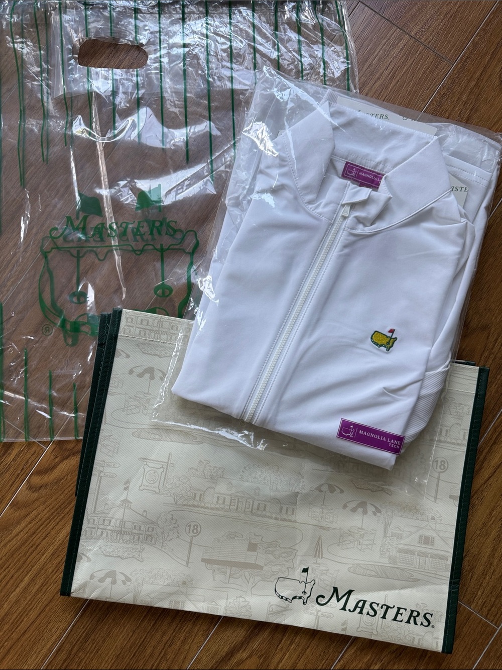 2026 Masters White Full-Zip Women's Jacket